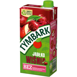 Tymbark Napój jabłko wiśnia 1 l X6